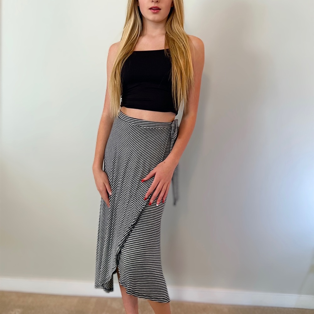 Faux wrap skirt!